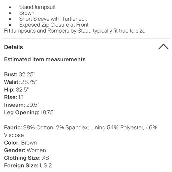 Staud velvet jumpsuit (2) - Picture 4 of 4